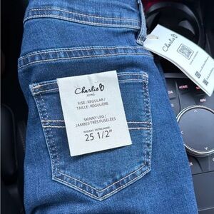 Charlie B Women's Blue Skinny Jeans 25 1/2 NWT